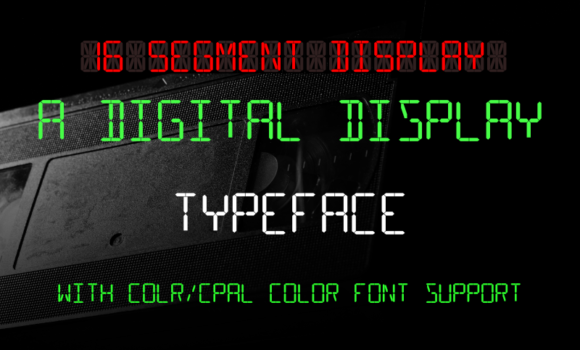 16 Segment Display Font: Fonts Free Download 16 Segment Display Font - Featured Image