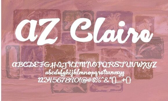 AZ Claire Font: Fonts Free Download AZ Claire Font - Featured Image