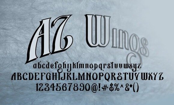 AZ Wings Font: Fonts Free Download AZ Wings Font - Featured Image