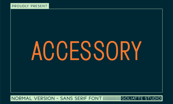 Accessory Font - Featured Image