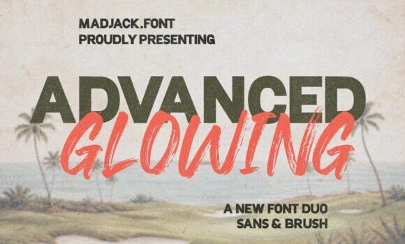 Advance Glowing Font - Featured Image