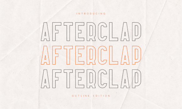 Afterclap Outline Edition Font - Featured Image
