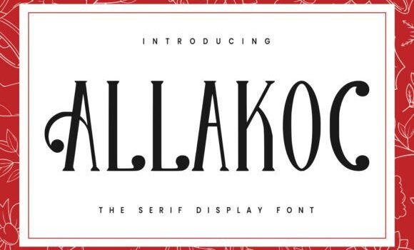 Allakoc Font: Fonts Free Download Allakoc Font - Featured Image
