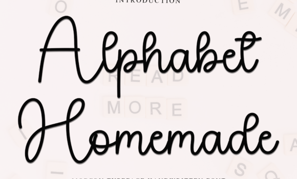Alphabet Homemade Font: Fonts Free Download Alphabet Homemade Font - Featured Image
