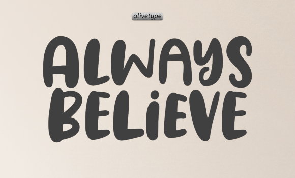 Always Believe Font - Featured Image
