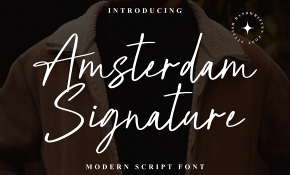 Amsterdam Siganture Font - Featured Image