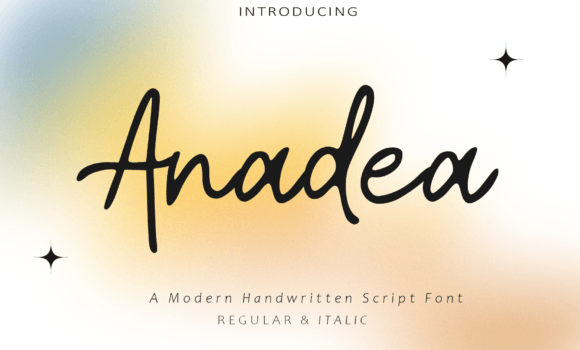 Anadea Font: Fonts Free Download Anadea Font - Featured Image