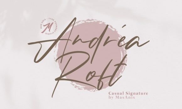 Andrea Roft Font - Featured Image