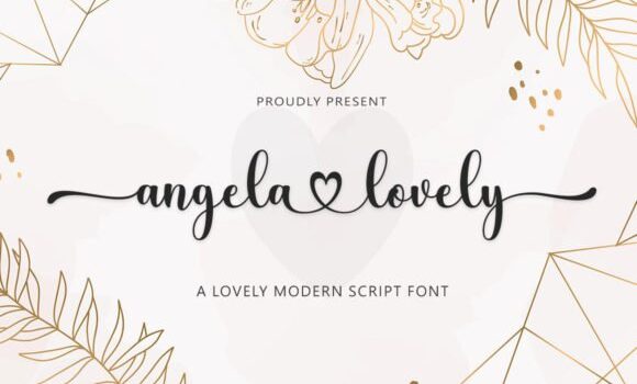 Angela Lovely Font: Fonts Free Download Angela Lovely Font - Featured Image