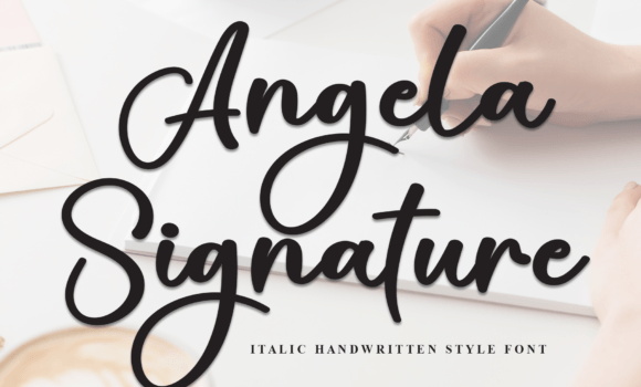 Angela Signature Font: Fonts Free Download Angela Signature Font - Featured Image