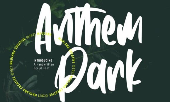Anthem Park Font - Featured Image