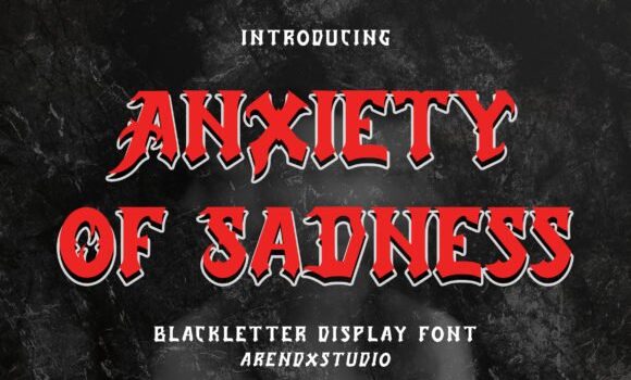 Anxiety of Sadness Font: Fonts Free Download Anxiety of Sadness Font - Featured Image