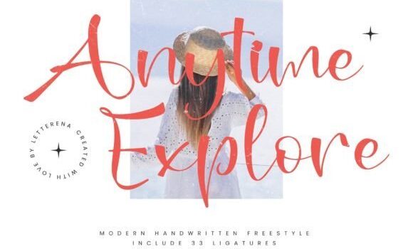 Anytime Explore Font - Featured Image