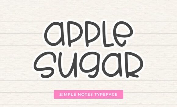 Apple Sugar Font - Featured Image
