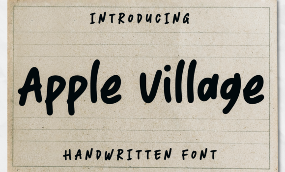 Apple Village Font: Fonts Free Download Apple Village Font - Featured Image