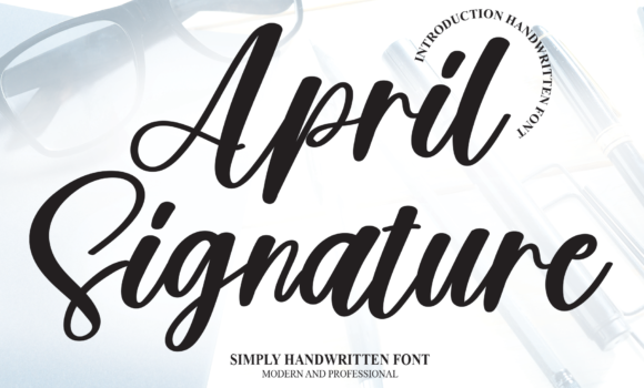 April Signature Font - Featured Image