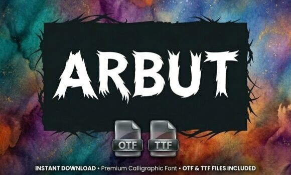 Arbut Font: Fonts Free Download Arbut Font - Featured Image