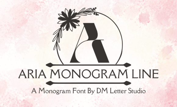 Aria Monogram Line Font: Fonts Free Download Aria Monogram Line Font - Featured Image