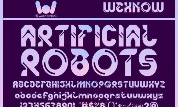 Artificial Robots Font - Featured Image