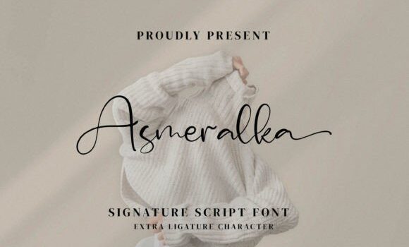 Asmeralka Font - Featured Image