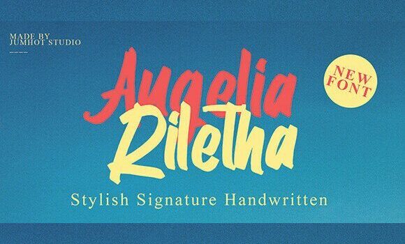 Augelia Riletha Font: Fonts Free Download Augelia Riletha Font - Featured Image