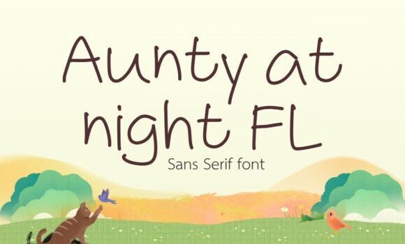 Aunty at Night Fl Font: Fonts Free Download Aunty at Night Fl Font - Featured Image
