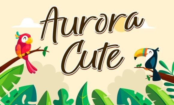Aurora Cute Font: Fonts Free Download Aurora Cute Font - Featured Image