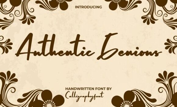 Authentic Genious Font: Fonts Free Download Authentic Genious Font - Featured Image