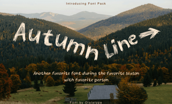 Autumn Line Font: Fonts Free Download Autumn Line Font - Featured Image