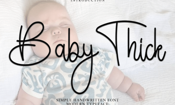 Baby Thick Font: Fonts Free Download Baby Thick Font - Featured Image