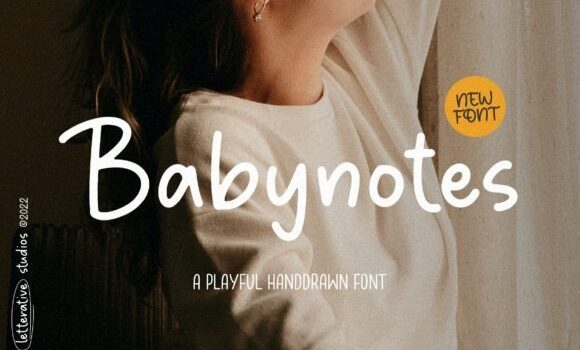 Babynotes Font: Fonts Free Download Babynotes Font - Featured Image