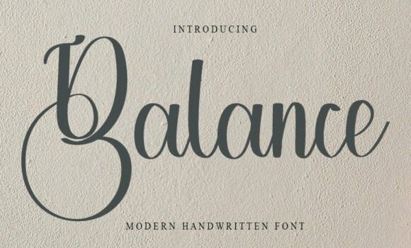 Balance Font: Fonts Free Download Balance Font - Featured Image