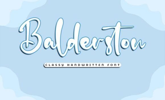 Balderston Font: Fonts Free Download Balderston Font - Featured Image