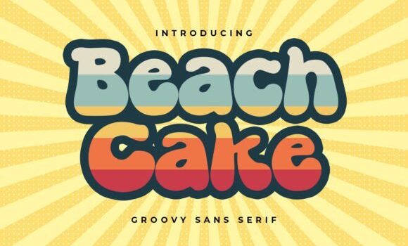 Beach Cake Font - Featured Image