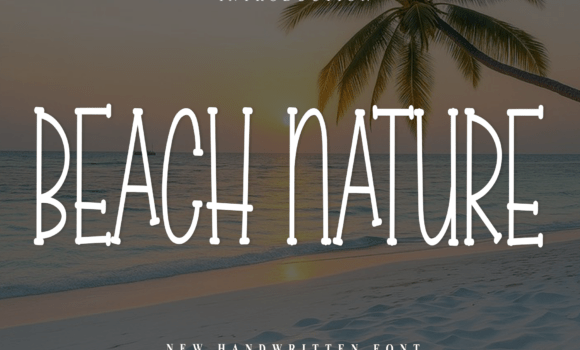 Beach Nature Font - Featured Image