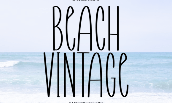 Beach Vintage Font: Fonts Free Download Beach Vintage Font - Featured Image