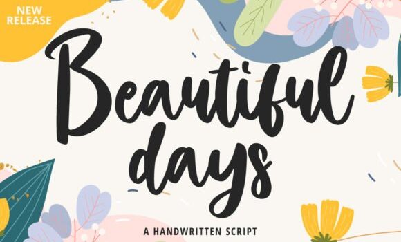 Beautiful Days Font: Fonts Free Download Beautiful Days Font - Featured Image