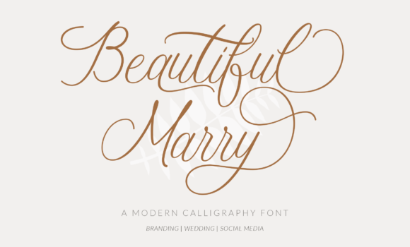 Beautiful Marry Font - Featured Image