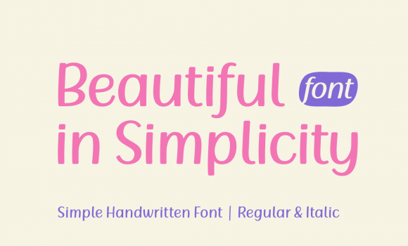 Beautiful in Simplicity Font: Fonts Free Download Beautiful in Simplicity Font - Featured Image