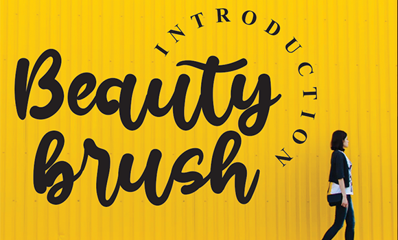 Beauty Brush Font - Featured Image