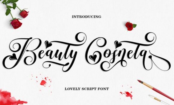 Beauty Cosneta Font - Featured Image