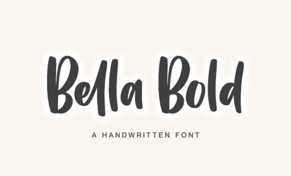 Bella Bold Font - Featured Image