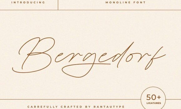 Bergedorf Font: Fonts Free Download Bergedorf Font - Featured Image
