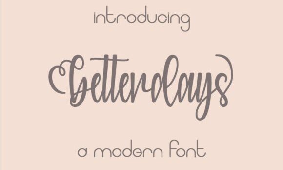 Betterdays Font: Fonts Free Download Betterdays Font - Featured Image