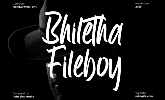 Bhiletha Fileboy Font - Featured Image