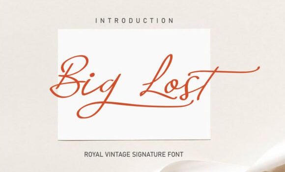 Big Lost Font: Fonts Free Download Big Lost Font - Featured Image