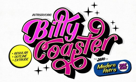 Billy Coaster Font: Fonts Free Download Billy Coaster Font - Featured Image