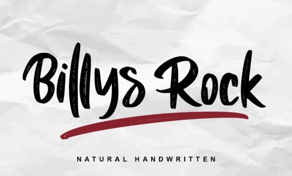 Billys Rock Font: Fonts Free Download Billys Rock Font - Featured Image