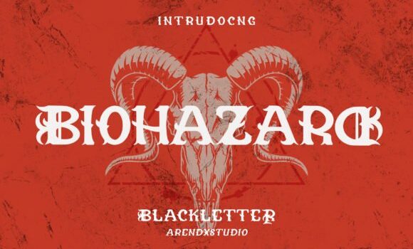 Biohazard Font - Featured Image