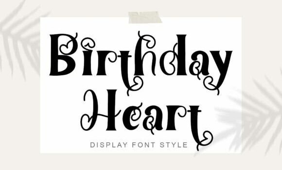 Birthday Heart Font - Featured Image